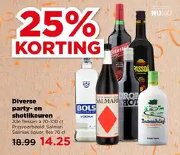 PLUS Diverse party-en shotlikeuren aanbieding