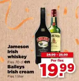 PLUS Jameson Irish whiskey en Baileys Irish cream aanbieding
