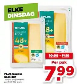 PLUS Plus Goudse kaas 48+ aanbieding