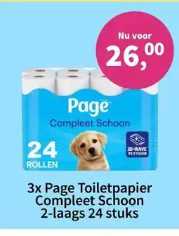 Plein.nl 3x Page Toiletpapier Compleet Schoon 2-laags 24 stuks aanbieding