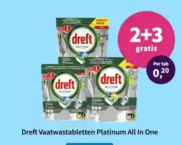 Plein.nl Dreft Vaatwastabletten Platinum All In One aanbieding