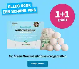 Plein.nl Mr. Green Mind wasstrips en drogerballen aanbieding
