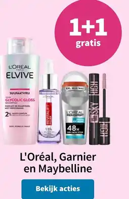 Plein.nl L'Oréal, Garnier en Maybelline aanbieding