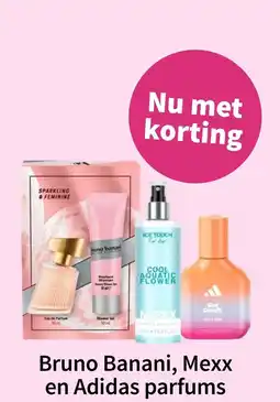 Plein.nl Bruno Banani, Mexx en Adidas parfums aanbieding