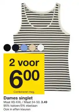 Zeeman Dames singlet aanbieding