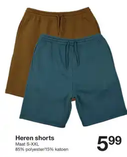 Zeeman Heren shorts aanbieding