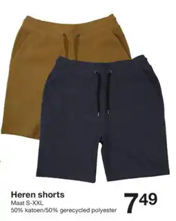 Zeeman Heren shorts aanbieding