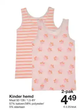 Zeeman Kinder hemd aanbieding