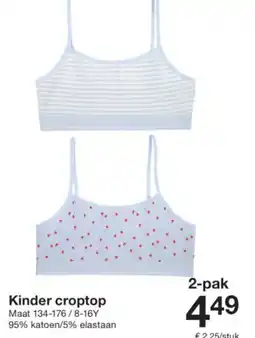 Zeeman Kinder croptop aanbieding
