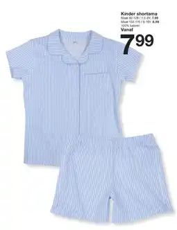 Zeeman Kinder shortama aanbieding