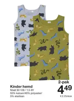 Zeeman Kinder hemd aanbieding