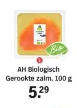 Albert Heijn AH Biologisch Gerookte zalm aanbieding