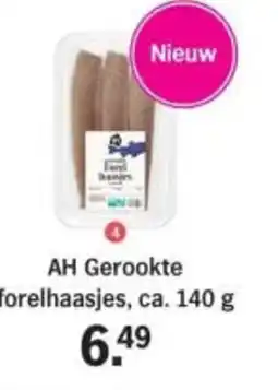 Albert Heijn AH Gerookte forelhaasjes aanbieding