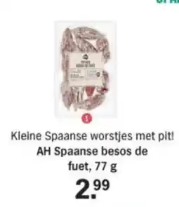 Albert Heijn AH Spaanse besos de fuet aanbieding