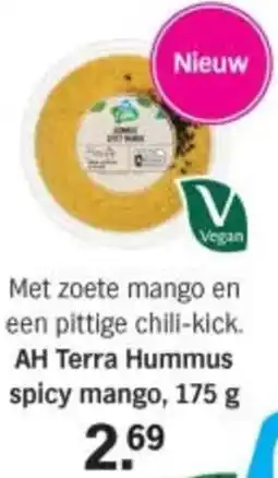 Albert Heijn AH Terra Hummus spicy mango aanbieding