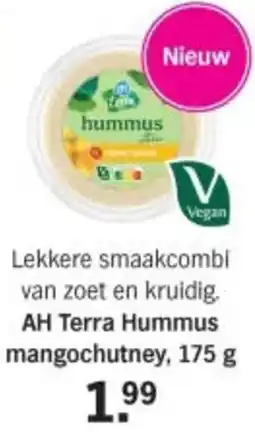 Albert Heijn AH Terra Hummus mangochutney aanbieding
