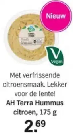 Albert Heijn AH Terra Hummus citroen aanbieding