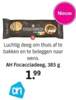 Albert Heijn AH Focacciadeeg aanbieding