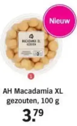 Albert Heijn AH Macadamia XL gezouten aanbieding