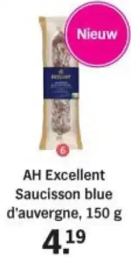 Albert Heijn AH Excellent Saucisson blue d'auvergne aanbieding