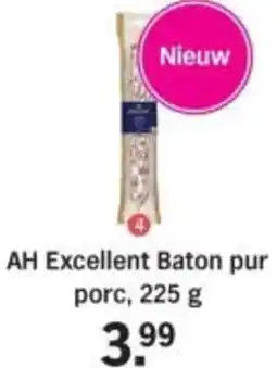 Albert Heijn AH Excellent Baton pur porc aanbieding
