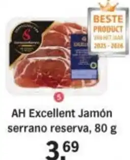 Albert Heijn AH Excellent Jamón serrano reserva aanbieding