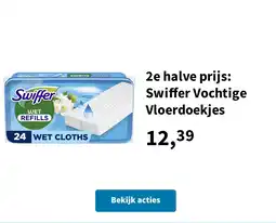 Plein.nl 2e halve prijs: Swiffer Vochtige Vloerdoekjes aanbieding