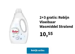 Plein.nl 2+3 gratis: Robijn Vloeibaar Wasmiddel Stralend aanbieding