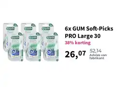 Plein.nl 6x GUM Soft-Picks PRO Large 30 aanbieding