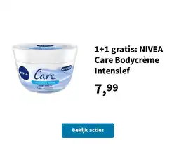 Plein.nl 1+1 gratis: NIVEA Care Bodycrème Intensief aanbieding