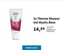 Plein.nl 3x Therme Shower Gel Mystic Rose aanbieding