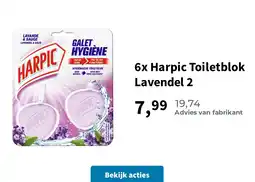 Plein.nl 6x Harpic Toiletblok Lavendel 2 aanbieding