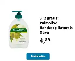 Plein.nl 3+2 gratis: Palmolive Handzeep Naturals Olive aanbieding