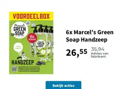 Plein.nl 6x Marcel's Green Soap Handzeep aanbieding