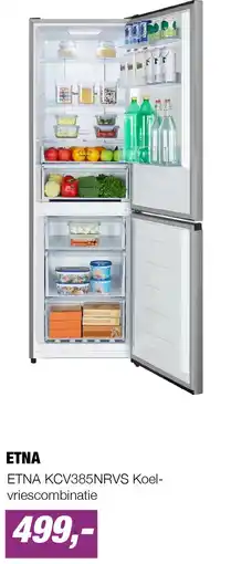 EP ETNA KCV385NRVS Koel-vriescombinatie aanbieding