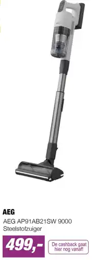 EP AEG AP91AB21SW 9000 Steelstofzuiger aanbieding