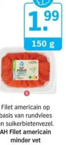 Albert Heijn AH Filet americain minder vet aanbieding