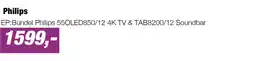EP EP:Bundel Philips 55OLED850/12 4K TV & TAB8200/12 Soundbar aanbieding