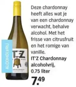 Albert Heijn IT'Z Chardonnay alcoholvrij aanbieding