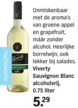 Albert Heijn Viverty Sauvignon Blanc alcoholvrij aanbieding