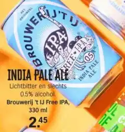 Albert Heijn Brouwerij 't IJ Free IPA aanbieding