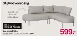 Karwei Loungeset Mila aanbieding