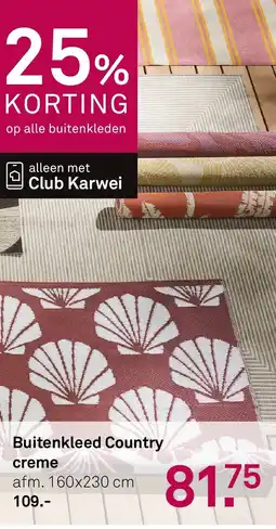 Karwei Buitenkleed Country creme aanbieding