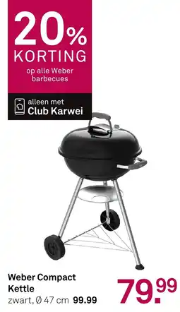 Karwei Weber Compact Kettle aanbieding