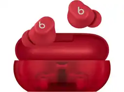 MediaMarkt Apple Beats Solo Buds Transparant Rood Oordopjes aanbieding