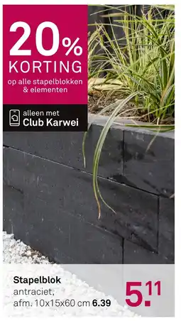 Karwei Stapelblok aanbieding