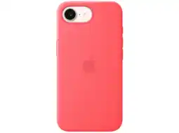 MediaMarkt Apple Silicone Magsafe Cover Voor Apple Iphone 17e Bright Guava aanbieding