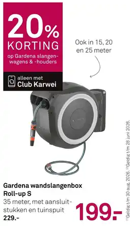 Karwei Gardena wandslangenbox Roll-up S aanbieding