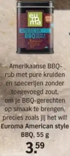 Albert Heijn Euroma American style BBQ aanbieding