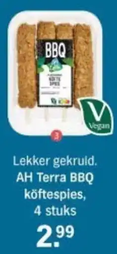 Albert Heijn AH Terra BBQ köftespies aanbieding